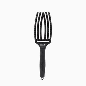 Olivia Garden Finger Brush Medium Black plaukų šepetys